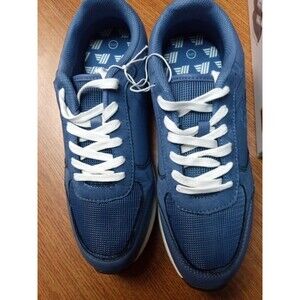 Men's ALDI Gear Navy Blue Sneakers Shoe Size 10 Aldi Logo